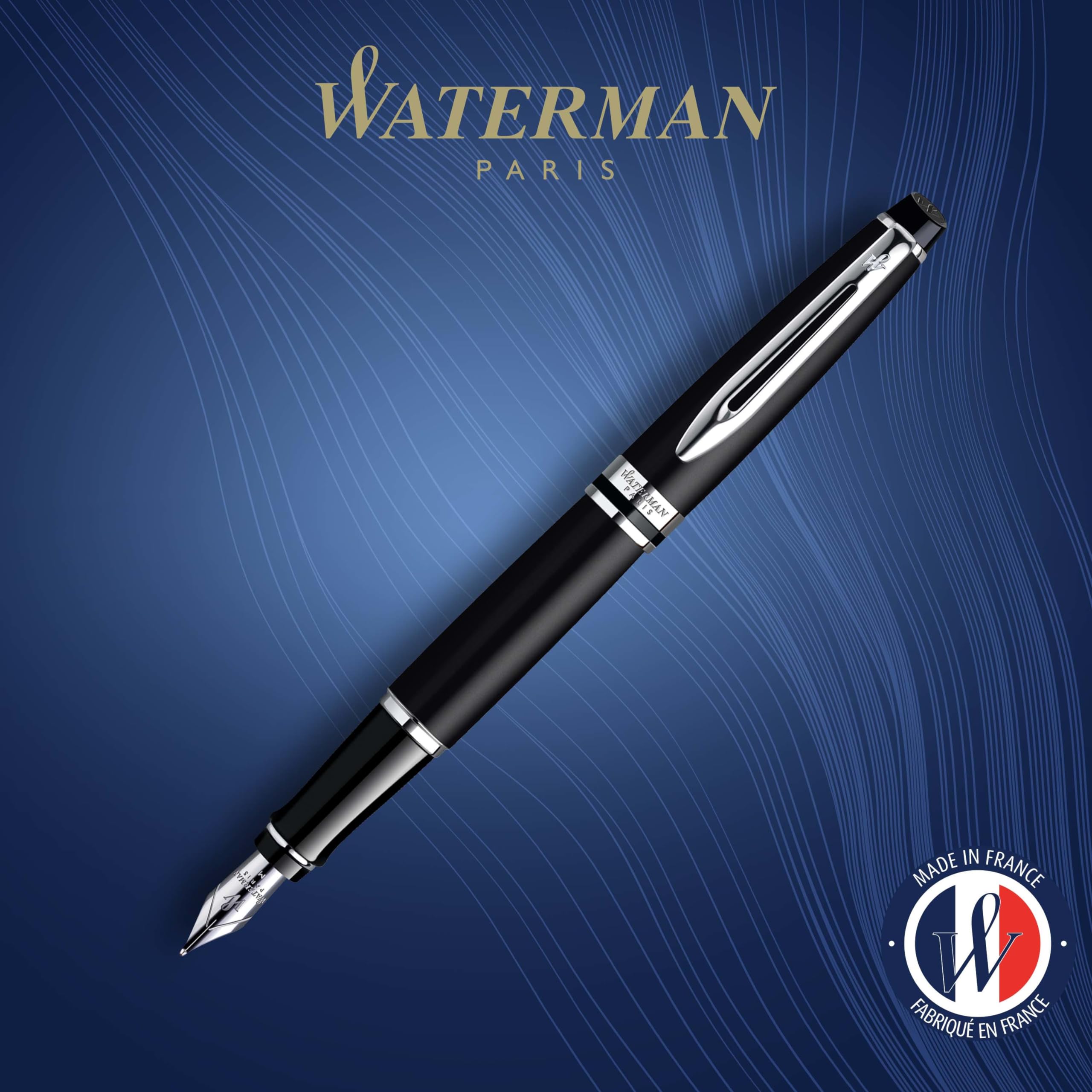 Amazon | Waterman Expert万年筆Stainlessスチールwithゴールドトリム